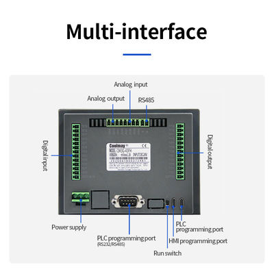 CNC ステップ セルボ ブラシレス Pwm 双モーター ドライバー スピード HMI PLC コンボ プログラム可能な論理コントローラ